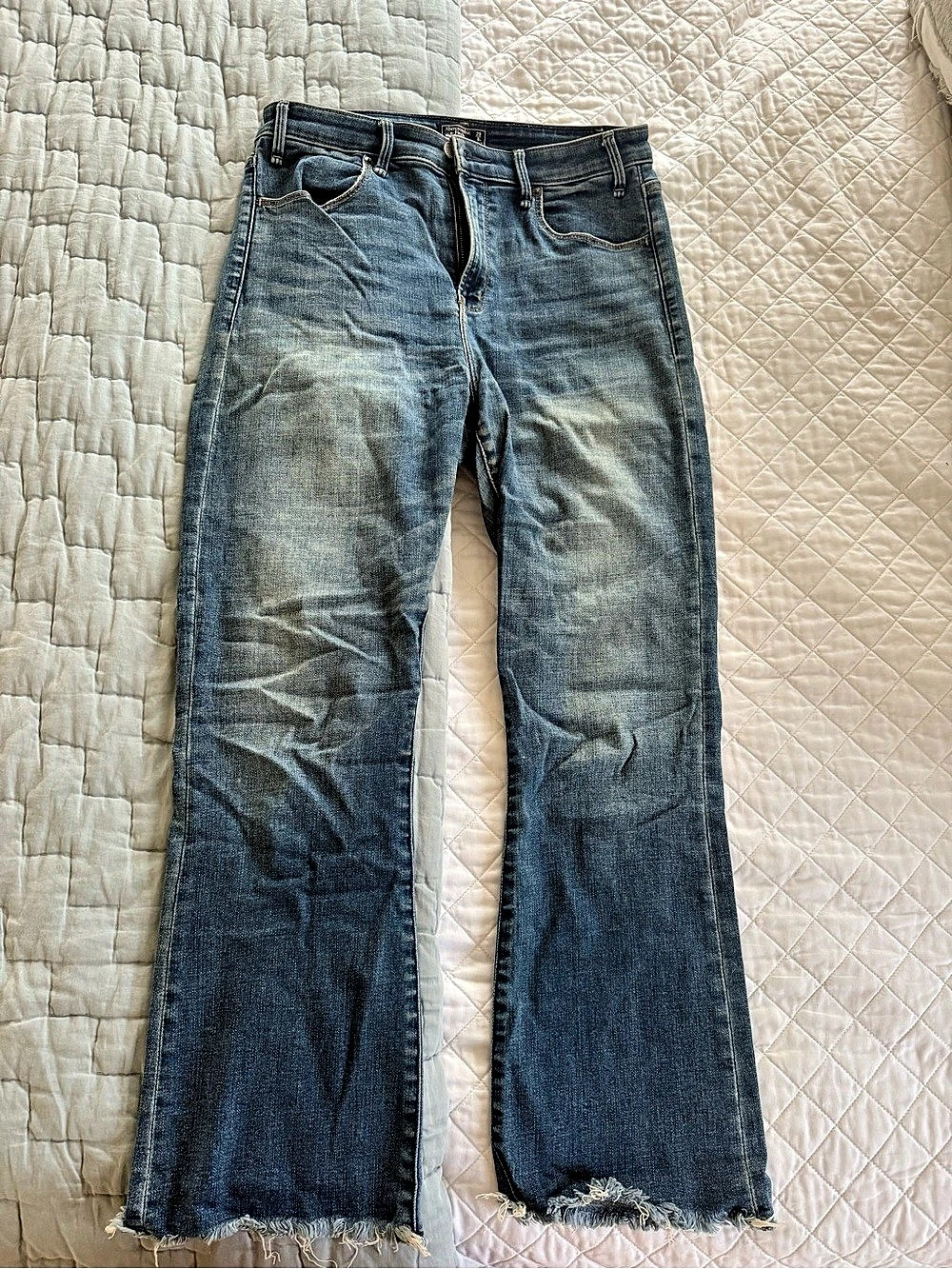 Abercrombie & Fitch Simone High Rise Ankle Flare Jeans Waist 29